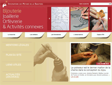 Tablet Screenshot of metiers-bijouterie.com